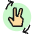 Gesture Two Finger Flip Right icon - Free transparent PNG, SVG. No sign up needed.
