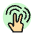 Gesture Two Finger Tap Icon from Ultimate Colors Set