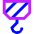 Crane Hook Icon from Sharp Neon Set