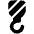 Crane Hook Icon from Plump Solid Set