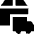 Delivery Truck Icon from Sharp Solid Set