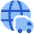 International Shipment Icon from Plump Flat Set