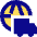 International Shipment Icon from Sharp Pop Set