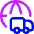 International Shipment Icon from Core Neon Set