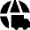 International Shipment Icon from Sharp Solid Set