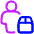 Transfer Courier Man Icon from Plump Neon Set