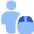 Transfer Courier Man Icon from Plump Flat Set