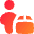 Transfer Courier Man Icon from Flex Gradient Set