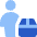 Transfer Courier Man Icon from Core Flat Set