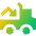 Transfer Truck Load Icon from Sharp Gradient Set