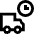 Transfer Truck Time Icon from Sharp Line Set
