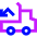 Transfer Truck Unload Icon from Sharp Neon Set