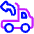 Transfer Truck Unload Icon from Plump Neon Set