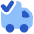 Transfer Van Check Icon from Plump Flat Set