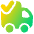 Transfer Van Check Icon from Plump Gradient Set