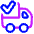 Transfer Van Check Icon from Plump Neon Set