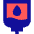 Blood Bag Donation Icon from Sharp Pop Set