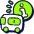 Bus Route Info Icon from Stickies Duo - Free Set