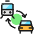 Transportation Ticket Car Transfer Icon from Ultimate Colors Set
