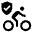 Bike Lane Fill Icon from Sharp Fill - Material Symbols Set