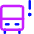 Bus Alert Icon from Core Neon Set
