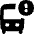 Bus Alert Icon from Flex Solid Set
