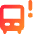 Bus Alert Icon from Core Gradient Set