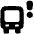 Bus Alert Icon from Plump Solid Set