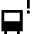 Bus Alert Icon from Sharp Solid Set