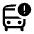 Bus Alert Icon from Outlined Line - Material Symbols Set