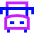 Bus Front Icon from Sharp Neon Set