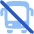 Bus No Transfer Icon from Plump Flat Set