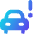 Car Alert Icon from Core Gradient Set