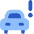 Car Alert Icon from Core Flat Set