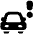 Car Alert Icon from Plump Solid Set