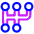 Car Auto Transmission Icon from Plump Neon Set