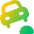 Car Bump Icon from Core Gradient Set