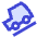 Car Hill Down Icon from Sharp Duo Set