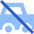 Car Off Icon from Sharp Flat Set