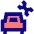 Car Service Icon from Sharp Pop Set