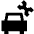 Car Service Icon from Sharp Solid Set