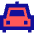 Car Taxi 2 Icon from Sharp Pop Set