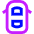 Car Top View Icon from Sharp Neon Set