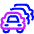 Cars Traffic Jam Icon from Plump Neon Set