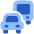 Commute Car Bus Icon from Plump Flat Set