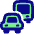 Commute Car Bus Icon from Plump Pop Set