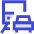 Commute Car Bus Icon from Sharp Duo Set