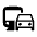 Commute Icon from Outlined Line - Material Symbols Set