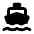 Directions Boat Fill Icon from Rounded Fill - Material Pro Set
