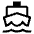 Directions Boat Icon from Outlined Line - Material Symbols Set